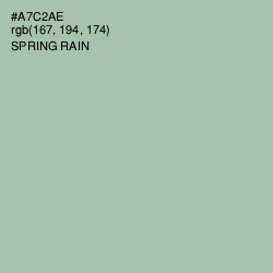 #A7C2AE - Spring Rain Color Image